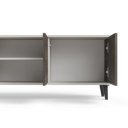 BLEND modern TV-szekrény – kasmír / dió – 200 cm