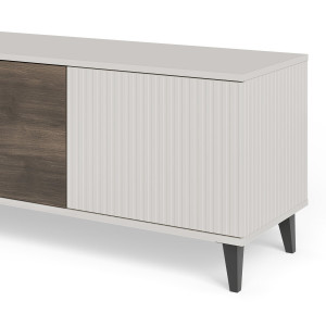 BLEND modern TV-szekrény – kasmír / dió – 200 cm