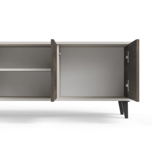 BLEND modern TV-szekrény – kasmír / dió – 200 cm