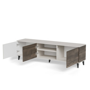 BLEND modern TV-szekrény – kasmír / dió – 180 cm
