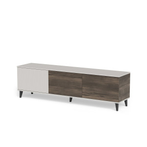 BLEND modern TV-szekrény – kasmír / dió – 180 cm