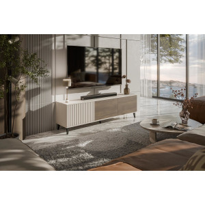 BLEND modern TV-szekrény – kasmír / dió – 150 cm