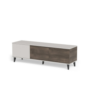 BLEND modern TV-szekrény – kasmír / dió – 150 cm
