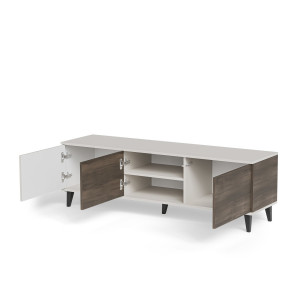 BLEND modern TV-szekrény – kasmír / dió – 150 cm