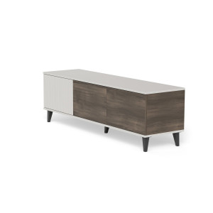 BLEND modern TV-szekrény – kasmír / dió – 150 cm