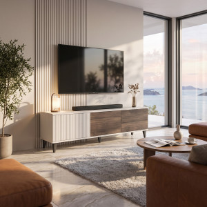 BLEND modern TV-szekrény – kasmír / dió – 150 cm BLEND