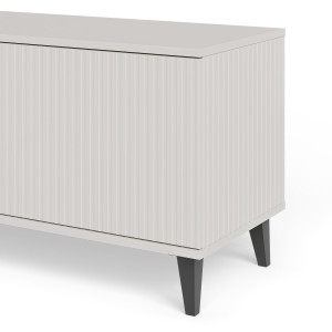 BLEND modern TV-szekrény elektromos kandallóval – kasmír / dió – 180 cm