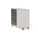 BLEND modern magas komód – kasmír / dió – 100 cm