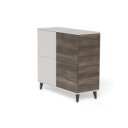 BLEND modern magas komód – kasmír / dió – 100 cm