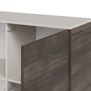 BLEND modern magas komód – kasmír / dió – 100 cm