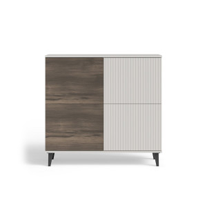 BLEND modern magas komód – kasmír / dió – 100 cm