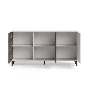 BLEND modern komód – kasmír / dió – 160 cm