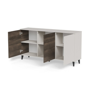 BLEND modern komód – kasmír / dió – 160 cm