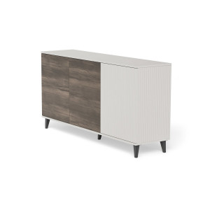 BLEND modern komód – kasmír / dió – 160 cm