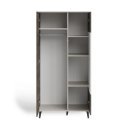 BLEND modern gardróbszekrény – kasmír / dió – 90 cm