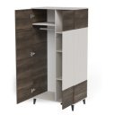 BLEND modern gardróbszekrény – kasmír / dió – 90 cm