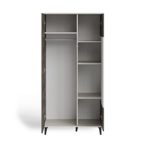 BLEND modern gardróbszekrény – kasmír / dió – 90 cm