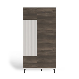 BLEND modern gardróbszekrény – kasmír / dió – 90 cm