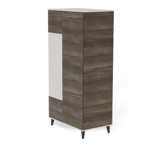 BLEND modern gardróbszekrény – kasmír / dió – 90 cm