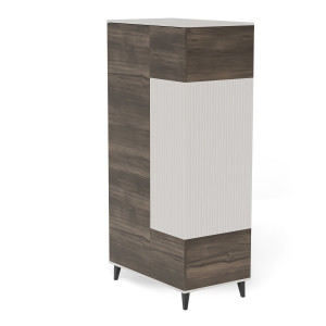 BLEND modern gardróbszekrény – kasmír / dió – 90 cm