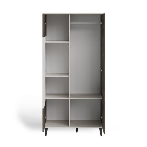 BLEND modern gardróbszekrény – kasmír / dió – 90 cm