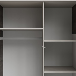 BLEND modern gardróbszekrény – kasmír / dió – 90 cm