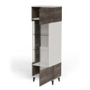 BLEND modern vitrin – kasmír / dió – 60 cm