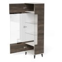 BLEND modern vitrin – kasmír / dió – 60 cm