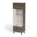 BLEND modern vitrin – kasmír / dió – 60 cm