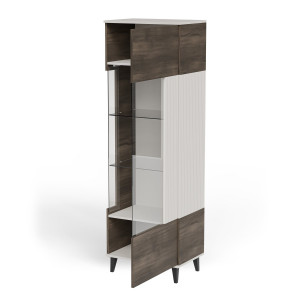 BLEND modern vitrin – kasmír / dió – 60 cm