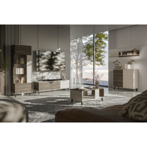 BLEND modern vitrin – kasmír / dió – 60 cm