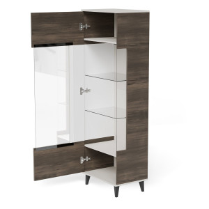 BLEND modern vitrin – kasmír / dió – 60 cm