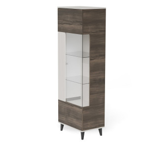 BLEND modern vitrin – kasmír / dió – 60 cm
