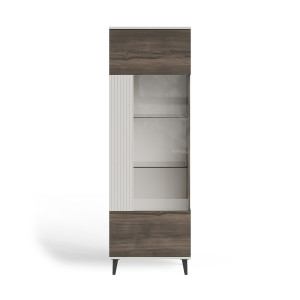 BLEND modern vitrin – kasmír / dió – 60 cm