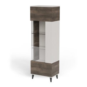 BLEND modern vitrin – kasmír / dió – 60 cm BLEND