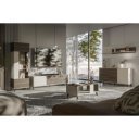 BLEND modern fali polc – kasmír / dió – 180 cm