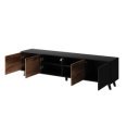 TONE modern TV-szekrény –  tölgy / fekete – 200 cm