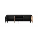 TONE modern TV-szekrény – tölgy / fekete – 150 cm