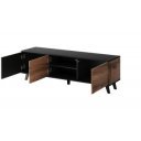 TONE modern TV-szekrény – tölgy / fekete – 150 cm