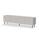 DUNE modern TV-szekrény – kasmír / fekete – 200 cm