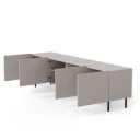 DUNE modern TV-szekrény – kasmír / fekete – 200 cm