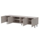 DUNE modern TV-szekrény – kasmír / fekete – 200 cm