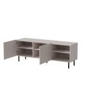 DUNE modern TV-szekrény – kasmír / fekete – 150 cm