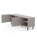 DUNE modern TV-szekrény – kasmír / fekete – 150 cm