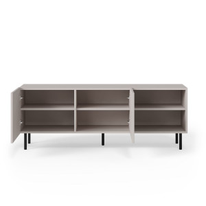 DUNE modern TV-szekrény – kasmír / fekete – 150 cm