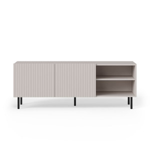 DUNE modern TV-szekrény – kasmír / fekete – 150 cm