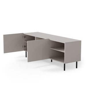 DUNE modern TV-szekrény – kasmír / fekete – 150 cm