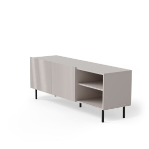 DUNE modern TV-szekrény – kasmír / fekete – 150 cm