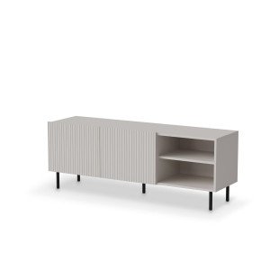 DUNE modern TV-szekrény – kasmír / fekete – 150 cm DUNE