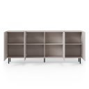 DUNE modern komód – kasmír / fekete – 200 cm